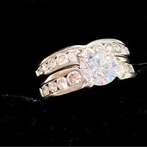 Spence diamond engagement & wedding over 2 TCD rings appraisal at over $10000